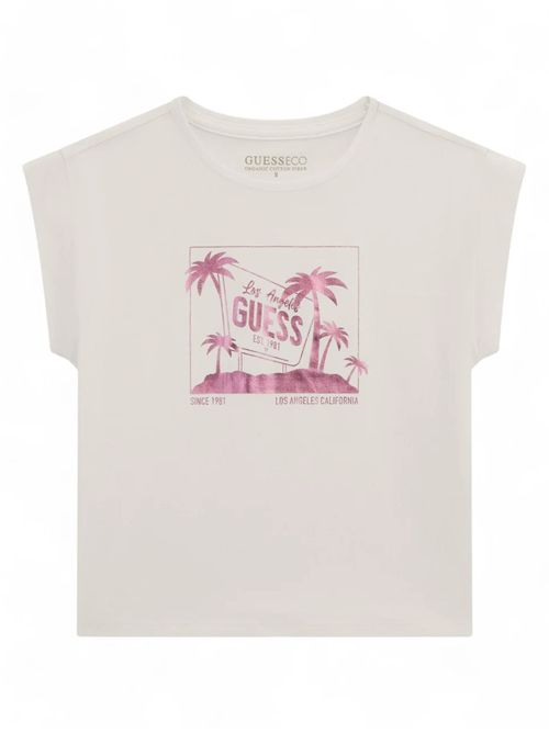 T-shirt bambina bianca GUESS | J5GI28K6YW4/G011